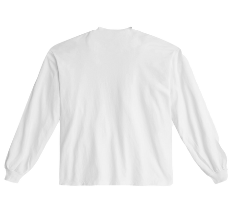 Shakawear Heavyweight Oversized Long Sleeve White Print