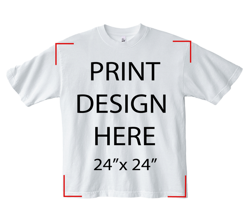 LA Apparel 1801GD White Print